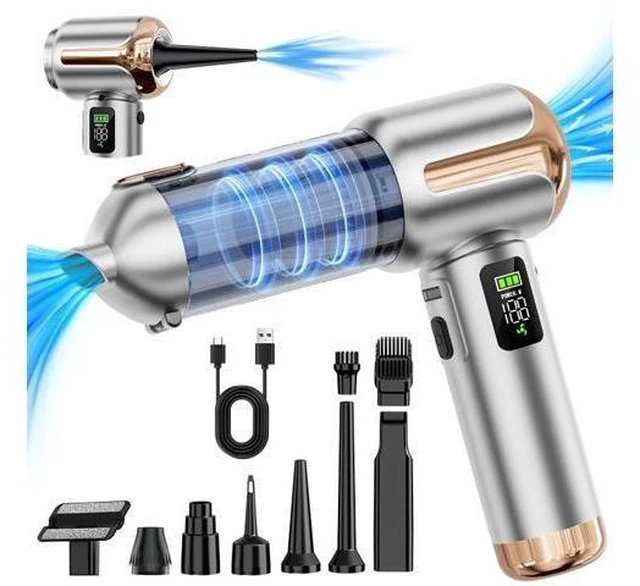 Alt view image 7 of 12 - ST-6706APlus Wireless Car Vacuum Cleaner & Air Duster 2-in-1 20000Pa Brushless Handheld Vacuum for Car Interior Keyboard PC Computer Cleaning Type-C Fast Charging 3-Speed Control