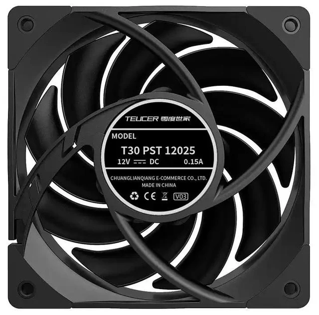 Alt view image 9 of 10 - Fengzun T30 PST High Performance PC Case Fan 12cm/14cm, Silent Cooling Fan for Desktop