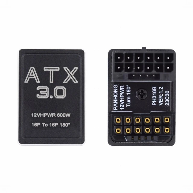Alt view image 10 of 14 - 12VHPWR ATX3.0 PCI-E 5.0 Power Modular Adapter Male to Female Up Angled 360 Degree for 4080 5090TI 16Pin 12+4P Graphics Card