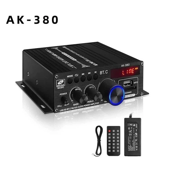 Alt view image 6 of 12 - 2.0 Mini Car Bluetooth Amplifier 12V Hi-Fi Amp Board for Home & Car Audio