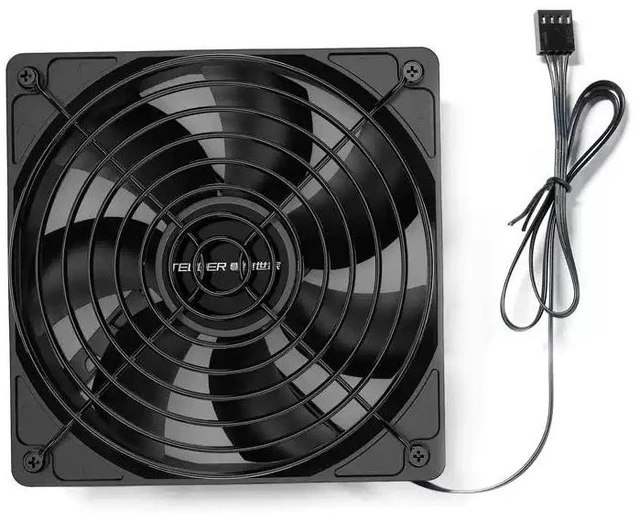 Alt view image 8 of 13 - 2500 RPM High-Speed 12cm Fan High Airflow, PC Case/CPU Cooler/Radiator Cooling Fan