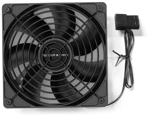 Alt view image 10 of 13 - 2500 RPM High-Speed 12cm Fan High Airflow, PC Case/CPU Cooler/Radiator Cooling Fan
