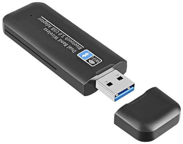 Alt view image 9 of 14 - 2.4/5Ghz Wireless External Receiver USB WiFi Bluetooth 5.0 Adapter 1300Mbps Dual Band Mini WiFi Dongle for Laptop eokCXOY