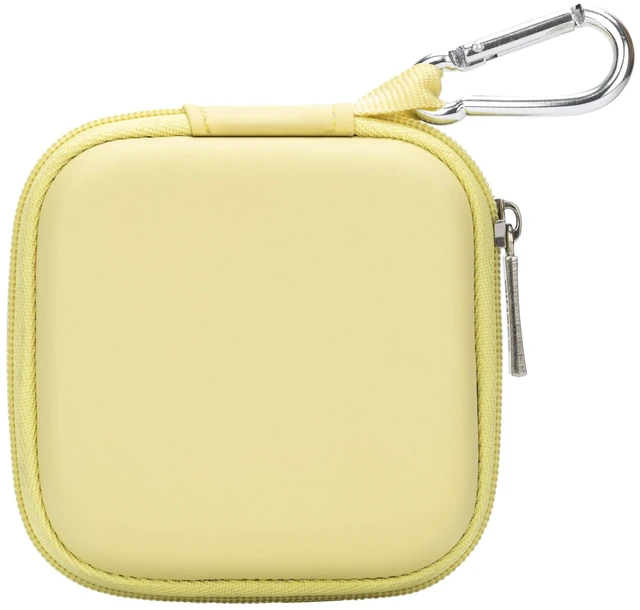 Main image of Mini-Portable Hard Shell Square Earbuds Case for Apple EarPods/Samsung Galaxy Wired/Wireless Earbuds, Cell Phone Accessories Organizer with Carabiner for Earphones