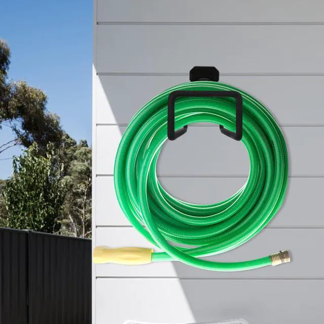 Alt view image 3 of 7 - Hose Hanger, Heavy Duty Metal Hose Holder Wall Mount | Hook for Garden Hose/Expandable Hose/Hose Reel/Water Hose/Pocket Hose/Flexable Hose/Magic Hose 100 Ft