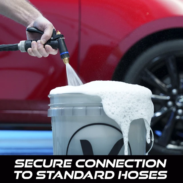 Alt view image 4 of 6 - Hose Nozzle, Adjustable and Heavy-Duty for Cars and Home | Water Hose Nozzle for Car Washing Kit, Watering Plants, Washing Pets, and Home Use