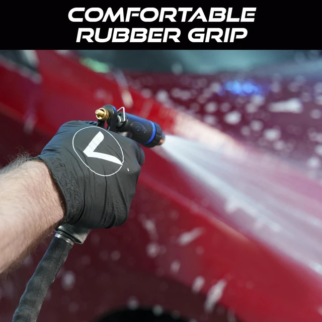 Alt view image 3 of 6 - Hose Nozzle, Adjustable and Heavy-Duty for Cars and Home | Water Hose Nozzle for Car Washing Kit, Watering Plants, Washing Pets, and Home Use
