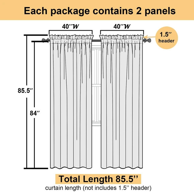 Alt view image 2 of 7 - Charcoal Grey Sheer Curtains 84 Inches Long 2 Panels, Voile Airy Light Filtering Curtains for Living Room Bedroom, Dual Rod Pocket Sheer Window Treatments Drapes, Each Panel 40" W x 84" L