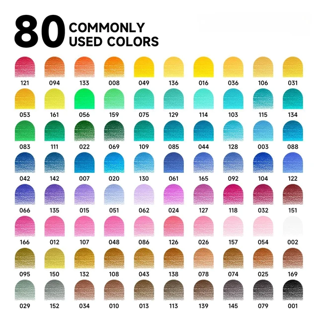 Alt view image 3 of 7 - 80 Colored Pencils, Colored Pencils for Adult Coloring, Soft Core Color Pencil, Drawing Supplies for Adults Kids Artists Beginners Drawing Coloring Sketching
