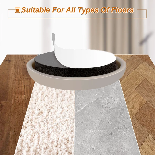 Alt view image 5 of 6 - 1-1/4" Furniture Sliders for Carpet & Hardwood Floors, 24PCS Furniture Pads for Quickly and Easily Move Any Item and Protect The Floor