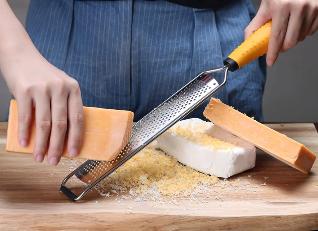 Alt view image 3 of 7 - PRO Lemon Zester & Heavy Duty Grater - Parmesan, Garlic, Nutmeg, Chocolate, Fruits, Vegetables, Ginger & Cheese Shredder