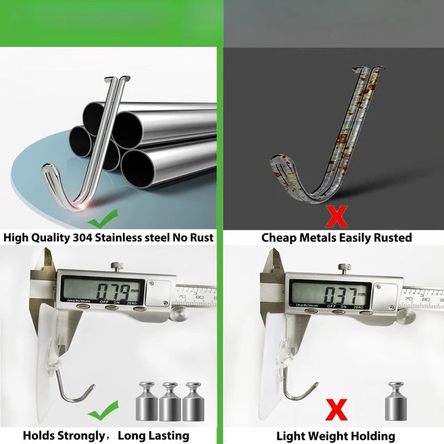 Alt view image 4 of 7 - Adhesive Wall Hooks No Drill Clear Heavy Duty, 13LB Sticky 12 Pack | Waterproof Transparent Sticky Hooks for Hanging, 13lbs Max Load No Damage,Ideal for Towel,Coat,Bathroom,Kitchen,Home