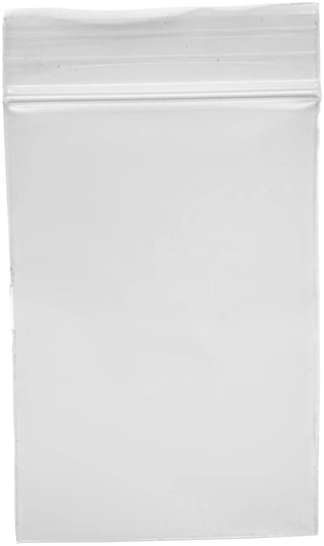 Main image of Displays 100-Pack 2 Mil Transparent Small Plastic Clear Resealable Poly Bags (3 x 4 Inch) perfect for storing miscellaneous tiny items like beads, jewelry, and other small parts.