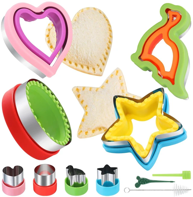 Main image of 8 Pcs Sandwich Cutter Cookie Cutter Uncrustable Bread Maker