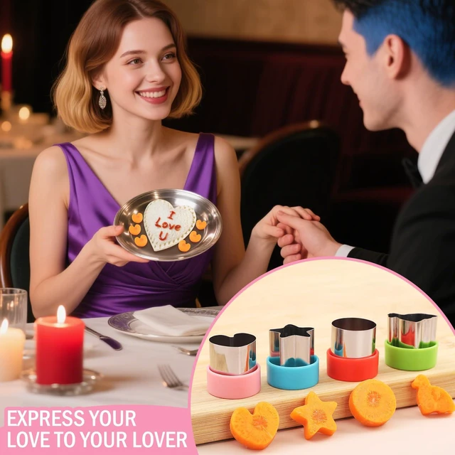 Alt view image 5 of 7 - 8 Pcs Sandwich Cutter Cookie Cutter Uncrustable Bread Maker