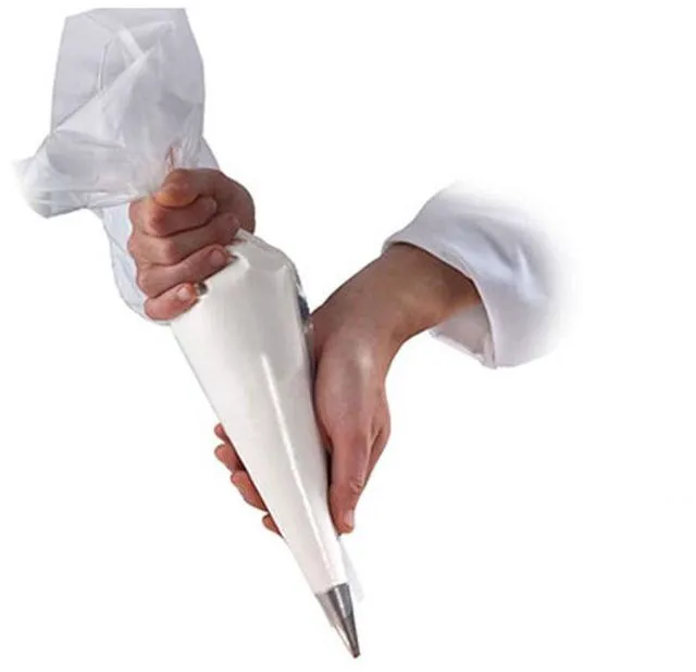 Alt view image 2 of 6 - Piping Pastry Bag Pack of 100 Plastic Disposable Cream Pastry Bag Cake Icing Sugarcraft Cupcake Piping Decorating Tool For Baking Supplies (Small 25.5CMx26CMx15.5CM)