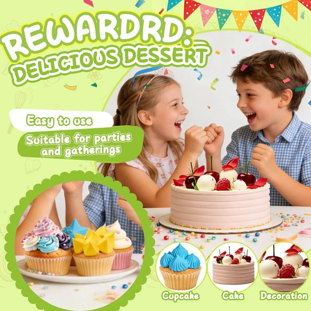 Alt view image 4 of 7 - 4 Pieces Extra Large Piping Tips Set (F02 F06 9FT R22L) | Stainless Steel, Round Star Square Wide Jumbo, Cake Cupcake Cookie Decorating, Eclair Churro Meringue