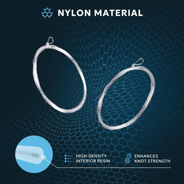 Alt view image 5 of 7 - Hand Tied Loop Fly Fishing Tapered Leader Freshwater Trout 9FT 5X 6PCS | Nylon Material Smooth Casting High Tensile Strength Abrasion Resistance Freshwater Dries Nymphs General Stillwater Creek