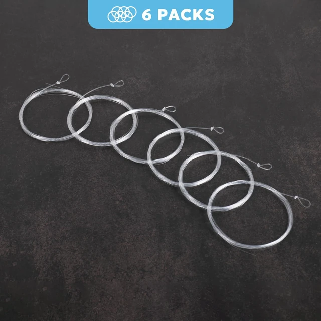 Alt view image 7 of 7 - Hand Tied Loop Fly Fishing Tapered Leader Freshwater Trout 9FT 5X 6PCS | Nylon Material Smooth Casting High Tensile Strength Abrasion Resistance Freshwater Dries Nymphs General Stillwater Creek