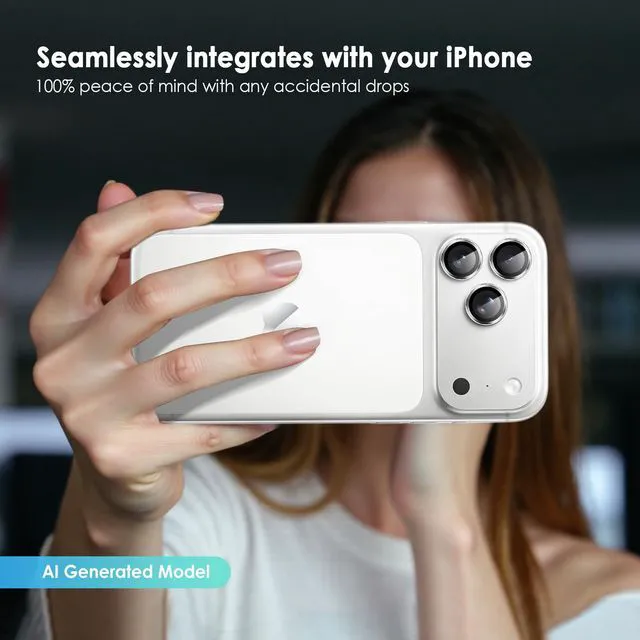 Alt view image 7 of 7 - Camera Lens Protector for iPhone 17 Pro & 17 Pro Max, Silver | AR+AF, 9H Tempered Glass, Individual Metal Ring, Anti Glare, Fall Protection, Camera Screen Cover