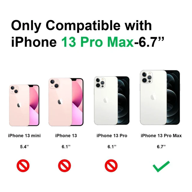 Alt view image 2 of 7 - Magnetic Case for iPhone 13 Pro Max Phone Case Accossories with Full Camera Len Protector Durable Silicone Slim Shockproof Cute Cellphone Cover for iPhone 13 Pro Max -6.7'' Black