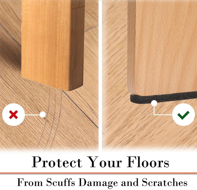 Alt view image 5 of 7 - Non Slip Furniture Pads - Furniture Grippers for Hardwood Floors, 30 PCS Brown Non Skid Pads for Furniture Legs, Self Adhesive Rubber Furniture Floor Protectors - Keep Furniture in Place