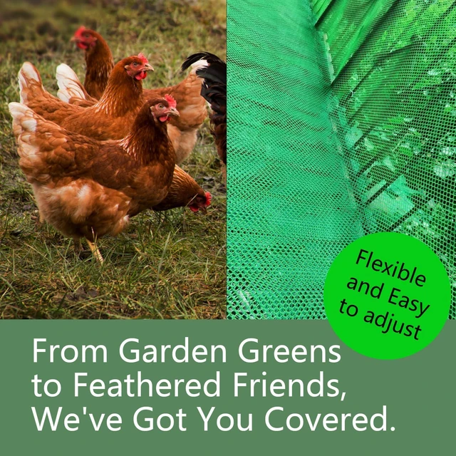 Alt view image 7 of 7 - Pet Proof Barrier Net, Black Plastic Chicken Wire Mesh Fencing 15.7IN x 6.56FT, Balcony Cat Safety Net & Garden Snake Barrier, Heavy Duty Protection for Chicken Coops, Rabbit Hutches, Dog Kennels