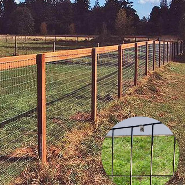 Alt view image 5 of 7 - 100 Pcs Fence Wire Clamps Agricultural Fencing Mounting Clips, Stainless Steel Cord Clamp for Mount 12-16 Gauge Welded Wire to Wood, Metal or Vinyl Fence