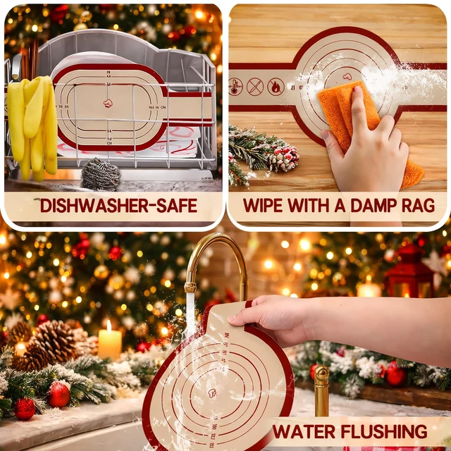 Alt view image 7 of 7 - Sourdough Silicone Bread Sling for Dutch Oven, 2PCS Non-Stick Reusable Baking Mat with Long Handles, Essentials Bread Making Supplies for Dough Transfer and Loaf Pan Lifter Liner, Set Of Oval & Round