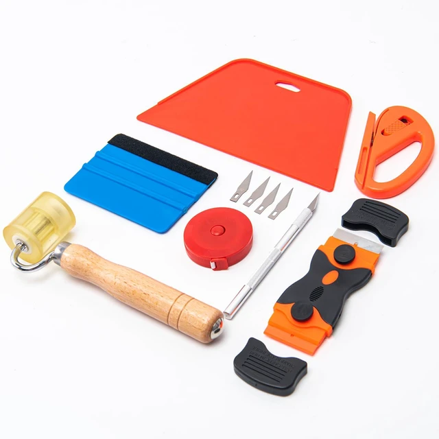Alt view image 2 of 7 - Smoothing Tool Kit for Peel and Stick Tile, Contact Paper, Vinyl Film | Durable Wear-Resistant Tool, Multi-Scene Use, for Contact Tile, Window Film & Car Wrap, Ideal for home and DIYers