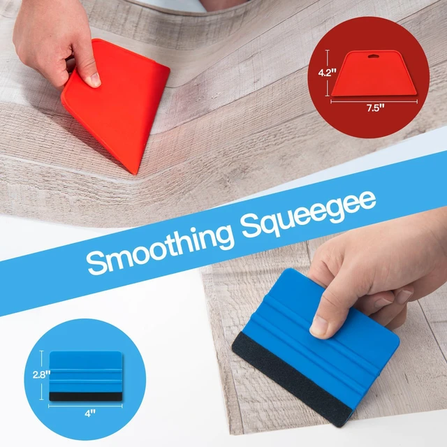 Alt view image 3 of 7 - Smoothing Tool Kit for Peel and Stick Tile, Contact Paper, Vinyl Film | Durable Wear-Resistant Tool, Multi-Scene Use, for Contact Tile, Window Film & Car Wrap, Ideal for home and DIYers