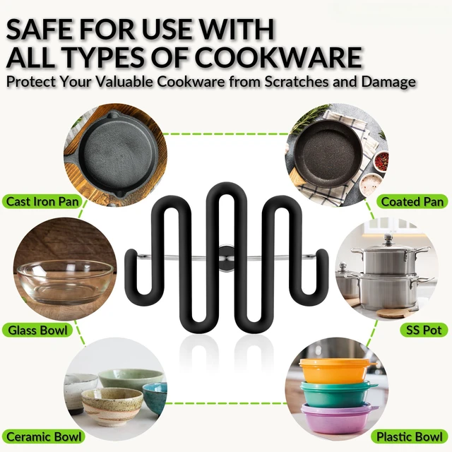 Alt view image 6 of 7 - Non-Scratch Potato Masher Silicone Heavy Duty Stainless Steel Wire Black | Dishwasher Safe Sturdy Handle Wrapped Premium Silicone Masher Kitchen Tool for Avocado Bean Vegetable Jams Sauces Guacamole