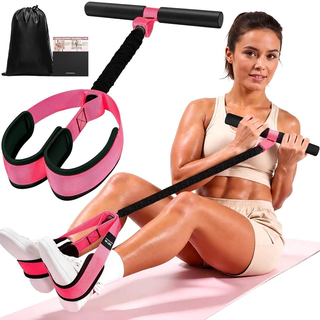 Main image of Pedal Resistance Band with Handle, Upgraded Durable Thickened Latex Tubes and Soft Foam Fabric Foot Pedal, Sit Up Exercise Equipment for Abdomen, Waist, Arm, Core/ABS, Leg, Physical Therapy