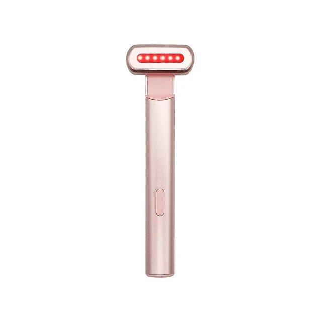 Alt view image 6 of 10 - Ecocleanpath CHRONUS Rose Red Light Therapy Facial Wand - 3-in-1 Vibration Massage & Warmth for Face & Neck