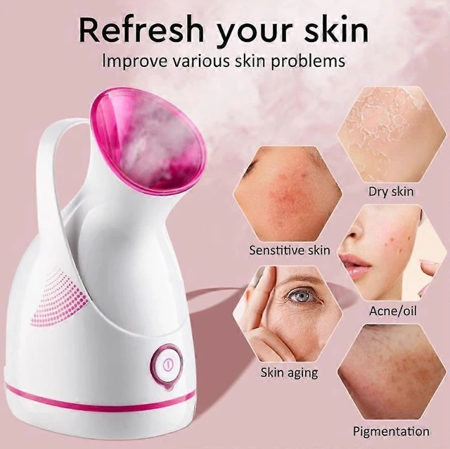 Alt view image 9 of 10 - Ecocleanpath White Nano Ion Facial Steamer - Warm Mist for Deep Hydration, Acne & Blackhead Care