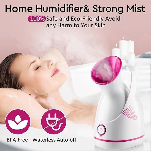 Alt view image 10 of 10 - Ecocleanpath White Nano Ion Facial Steamer - Warm Mist for Deep Hydration, Acne & Blackhead Care