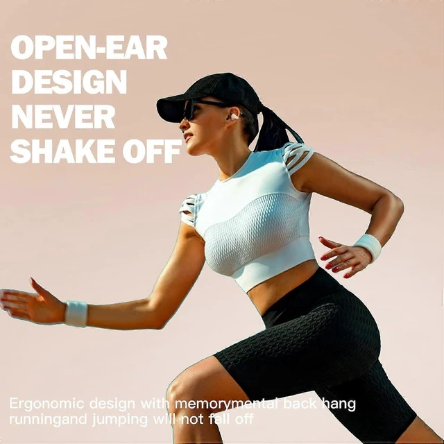 Alt view image 10 of 10 - Wireless Bone Conduction Headphones, Open Ear Bluetooth 5.3 with Noise Cancellation, 6H Playback for Sports