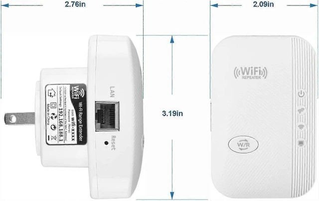 Alt view image 7 of 10 - Ecocleanpath 300Mbps WiFi Range Extender & Repeater, 2.4GHz Signal Booster Amplifier, Easy Setup (White)