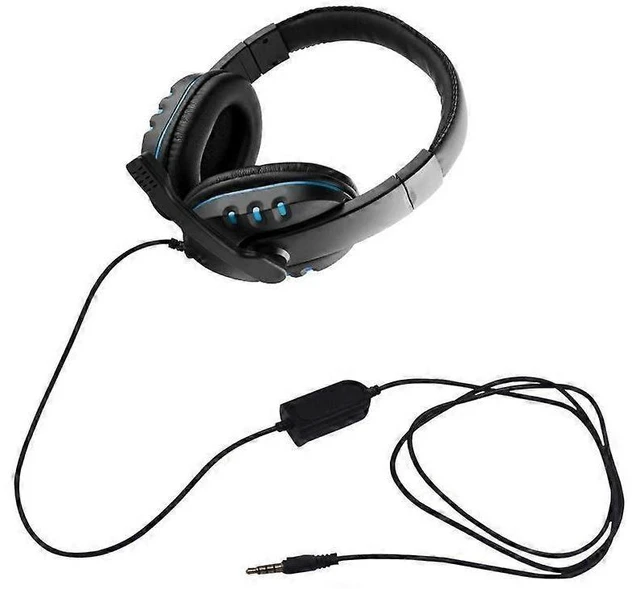 Alt view image 7 of 10 - 3.5mm Gaming Headset with Mic, Over-Ear Noise Isolating Headphones, Volume Control, Compatible with PC, PS4, Xbox One (Black)