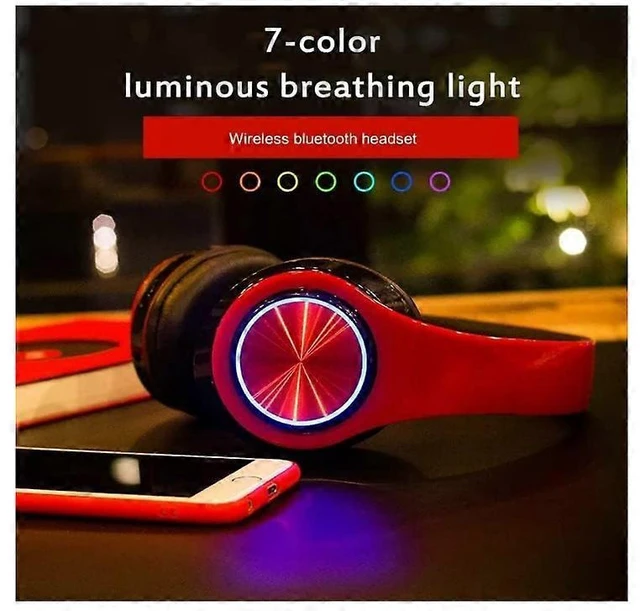 Alt view image 7 of 10 - T39 Foldable Wireless Gaming Headset - Bluetooth, 20H Battery, Lightweight Over-Ear Headphones with Mic (Black)