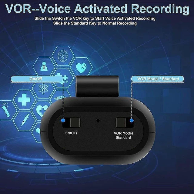 Alt view image 10 of 10 - Ecocleanpath B800LI1103H1 Mini Voice Recorder with Magnetic Base, 200H Record & VOR Mode