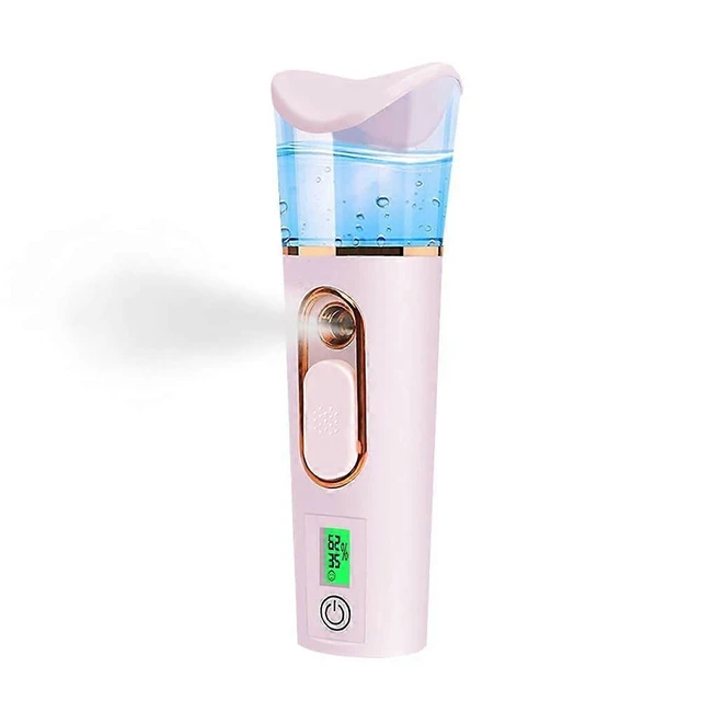 Alt view image 6 of 10 - Ecocleanpath Pink Nano Sprayer with Skin Analyzer & Moisture Tester | Portable Facial Mist & Cold Compress