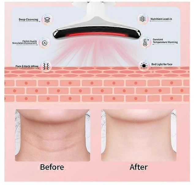 Alt view image 8 of 10 - Ecocleanpath Triple Action Neck & Face Lift Device with 3 Modes, Rechargeable, White | Home Spa Beauty Tool
