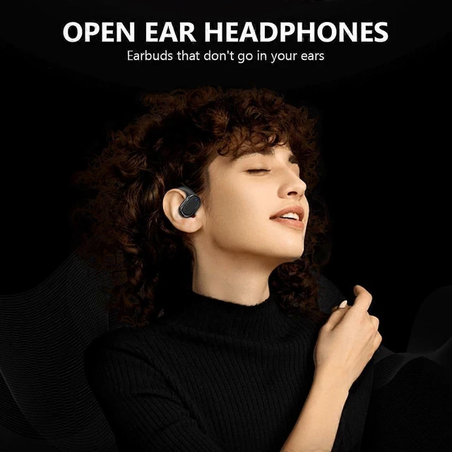 Alt view image 9 of 10 - Open Ear Headphones Bluetooth 5.3, 40H Playtime LED Display, IPX6 Waterproof Wireless Earbuds