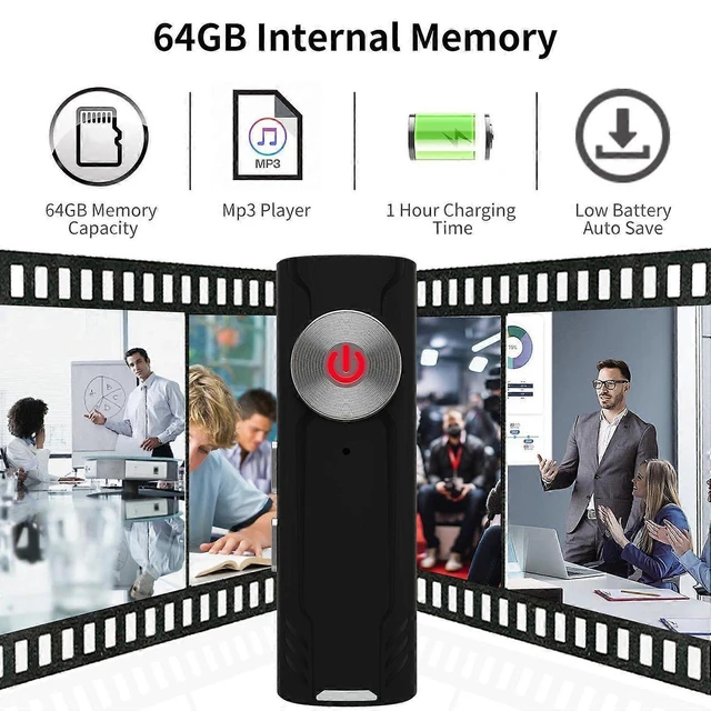 Alt view image 7 of 10 - Ecocleanpath Voice Recorder & MP3 Player with Bluetooth, Noise Reduction, Type-C OTG for Meetings & Music