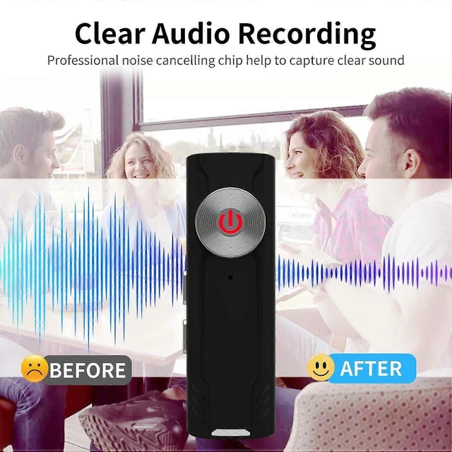Alt view image 8 of 10 - Ecocleanpath Voice Recorder & MP3 Player with Bluetooth, Noise Reduction, Type-C OTG for Meetings & Music