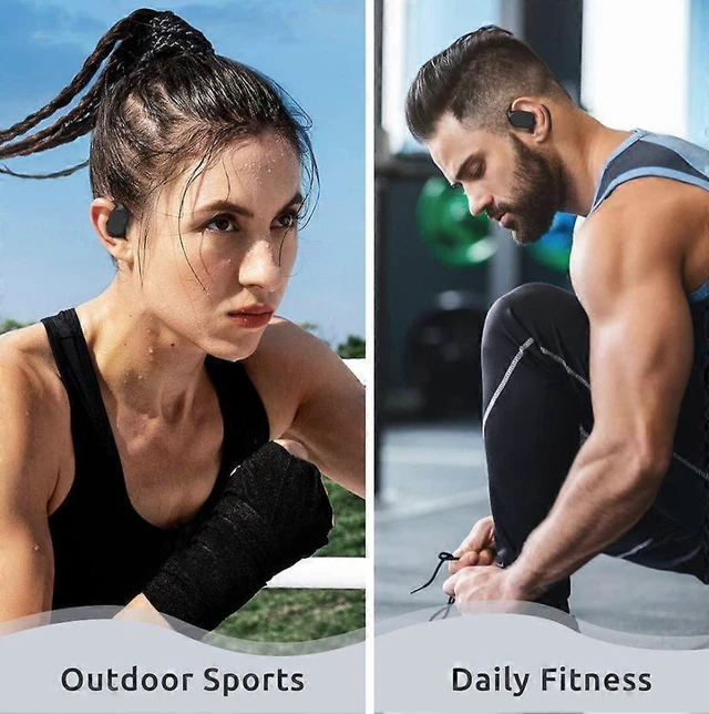 Alt view image 10 of 10 - Open Ear Air Conduction Bluetooth Headphones for Kids & Adults, Wireless Sport Earbuds (Black)