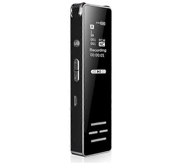 Alt view image 6 of 10 - Ecocleanpath Voice Activated Spy Recorder: HD Audio, 1200 Min, MP3 Player, Password Lock (Black)