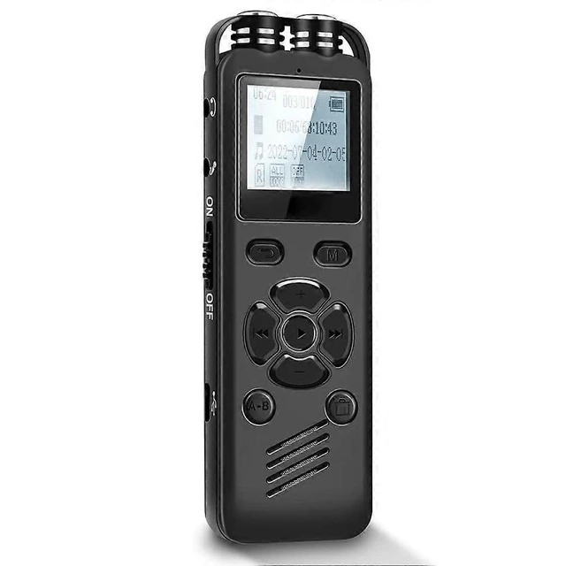 Alt view image 6 of 10 - Ecocleanpath 32GB Voice Activated Recorder for Lectures & Meetings, A-B Repeat & Noise Reduction, Black