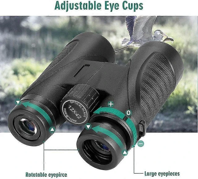 Alt view image 7 of 10 - Ecocleanpath Te2790817 12x42 High Power Binoculars, Waterproof & Fog-Proof for Bird Watching & Hunting